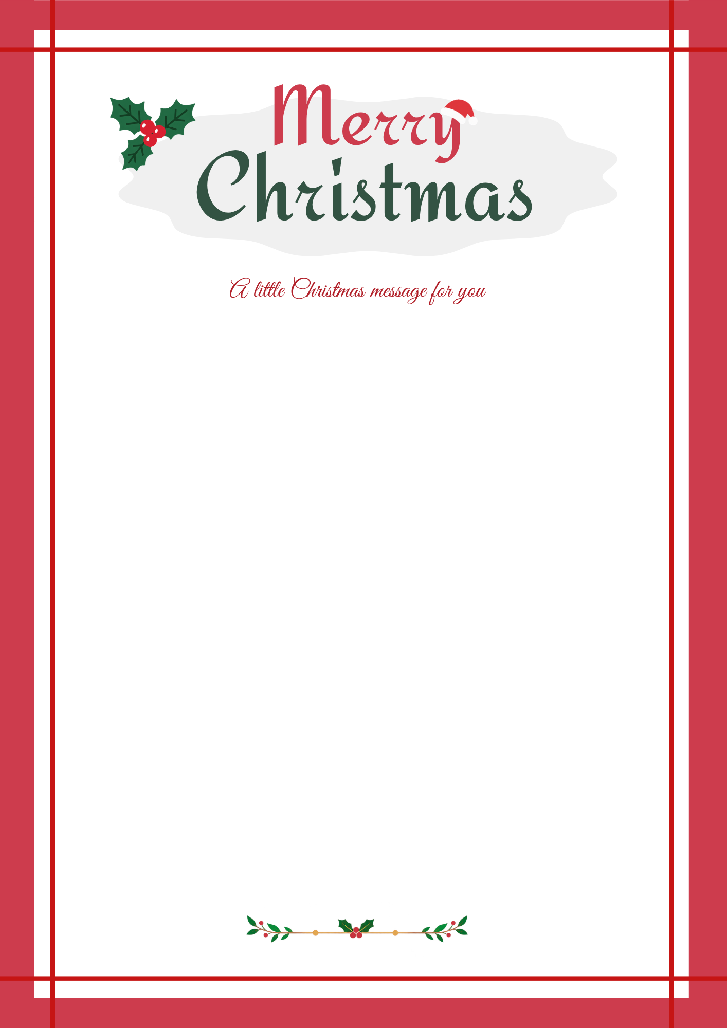 クリスマスLetterデザイン 1