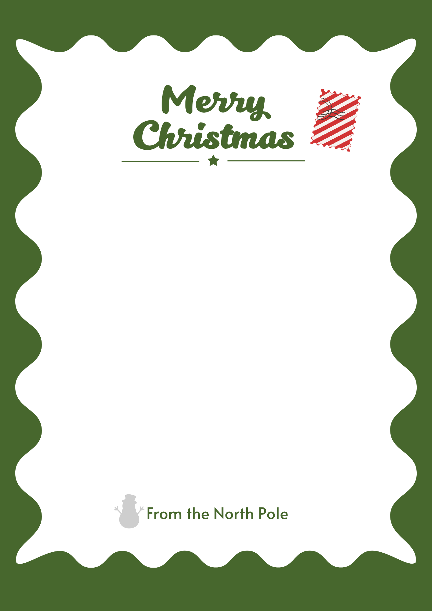 クリスマスLetterデザイン 2